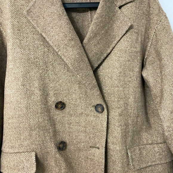 Double breast oversize wool jacket - Picture 2 of 3